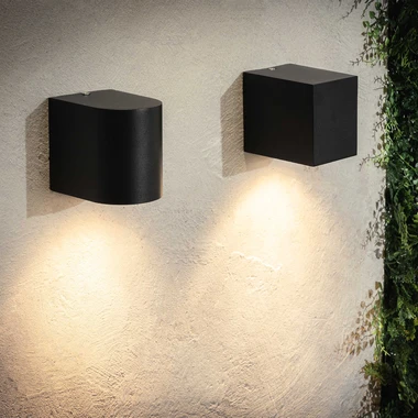 Vonkajšie nástenné svietidlo HARMÓNIA IP44 čierne