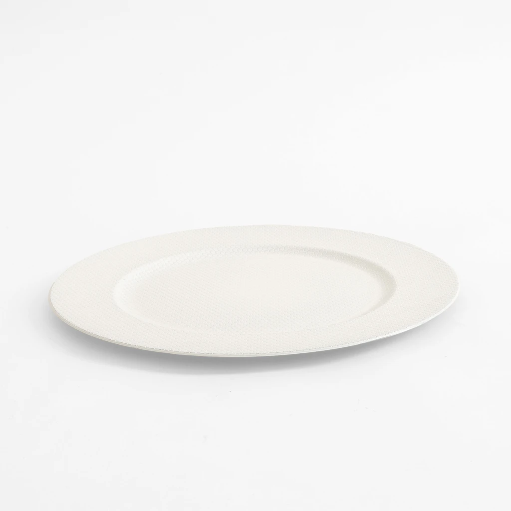 Dekoratívny tanier - podtanier biely 33 cm