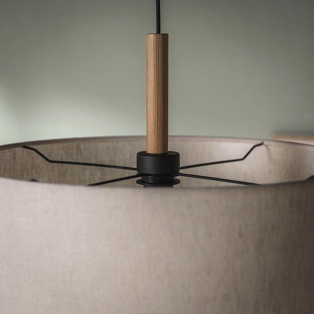 Sivá závesná lampa DEVA NATURE I