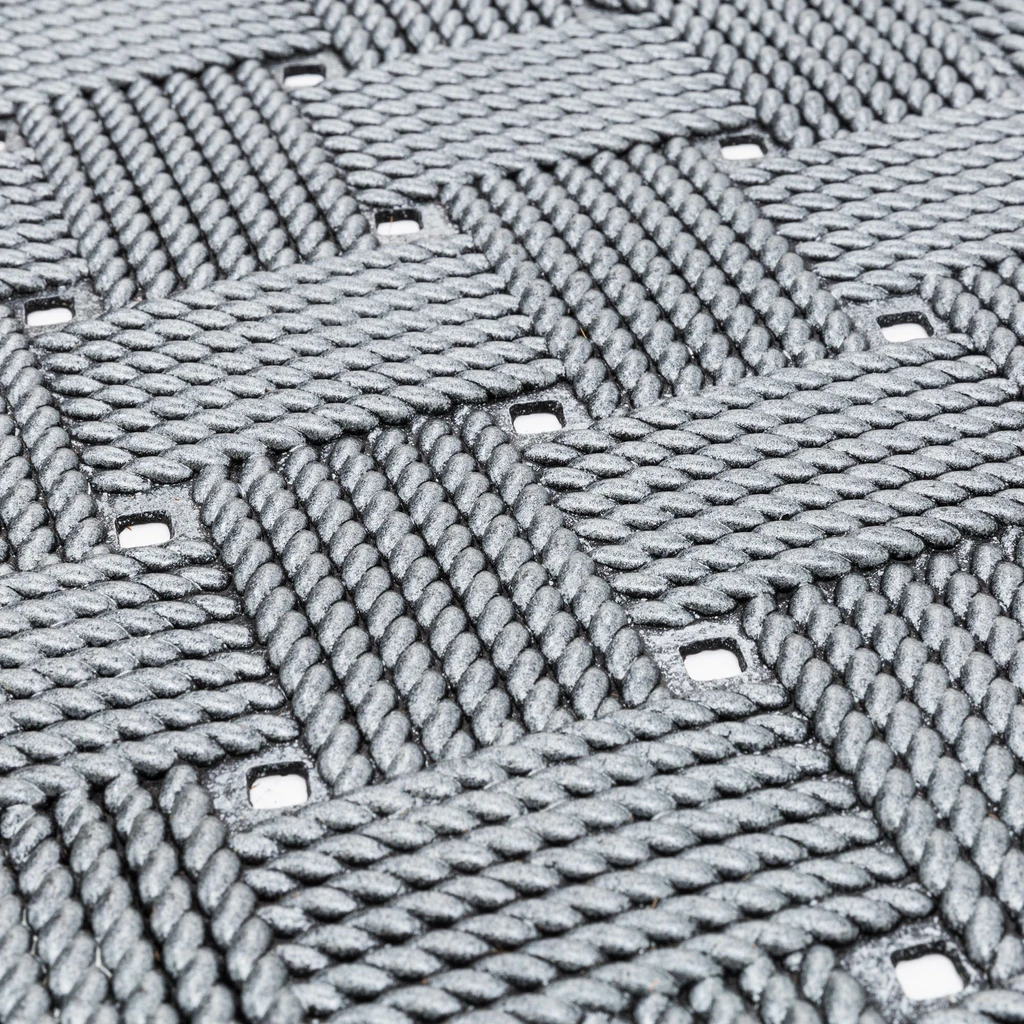 Gumená rohožka s prepletaným vzorom 45x75 cm