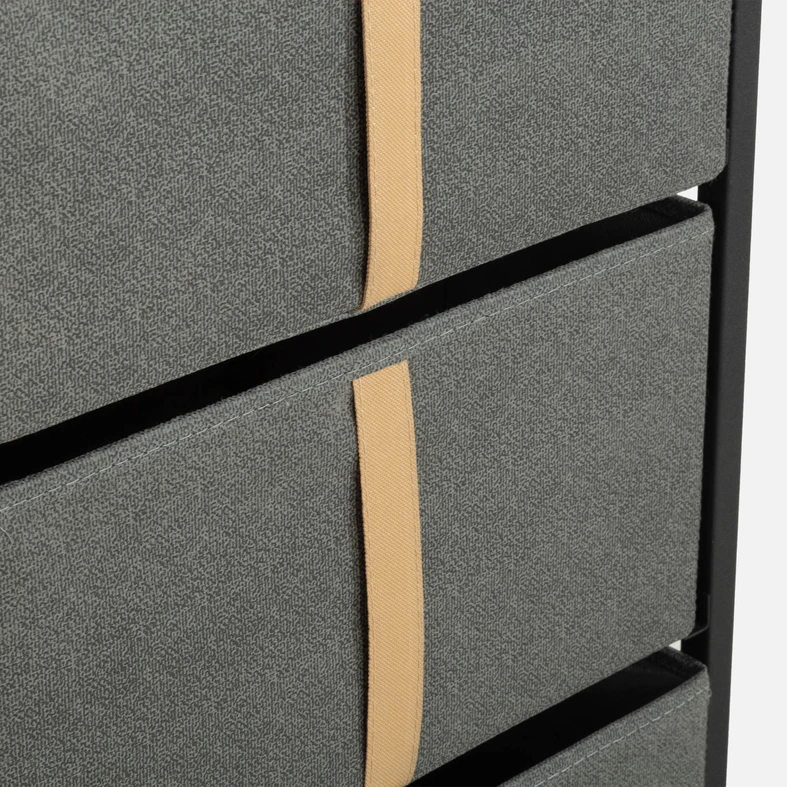 Vysoká komoda z textilu LENISSO