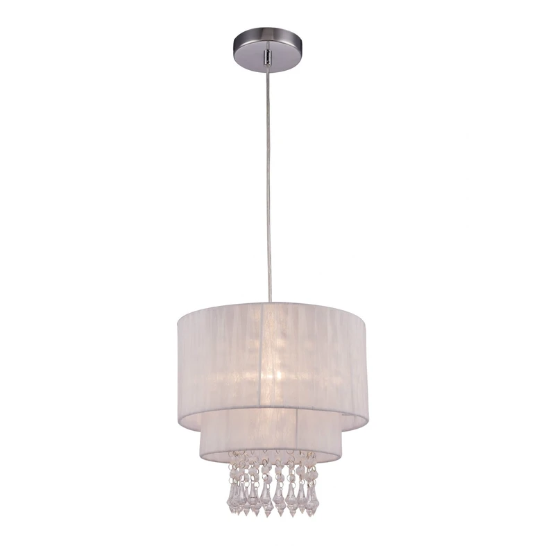 Závesné svietidlo s bielym tienidlom LETA