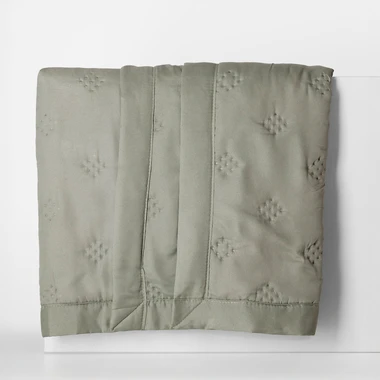 Olivovo zelený prehoz na posteľ CLOUD 220x240 cm