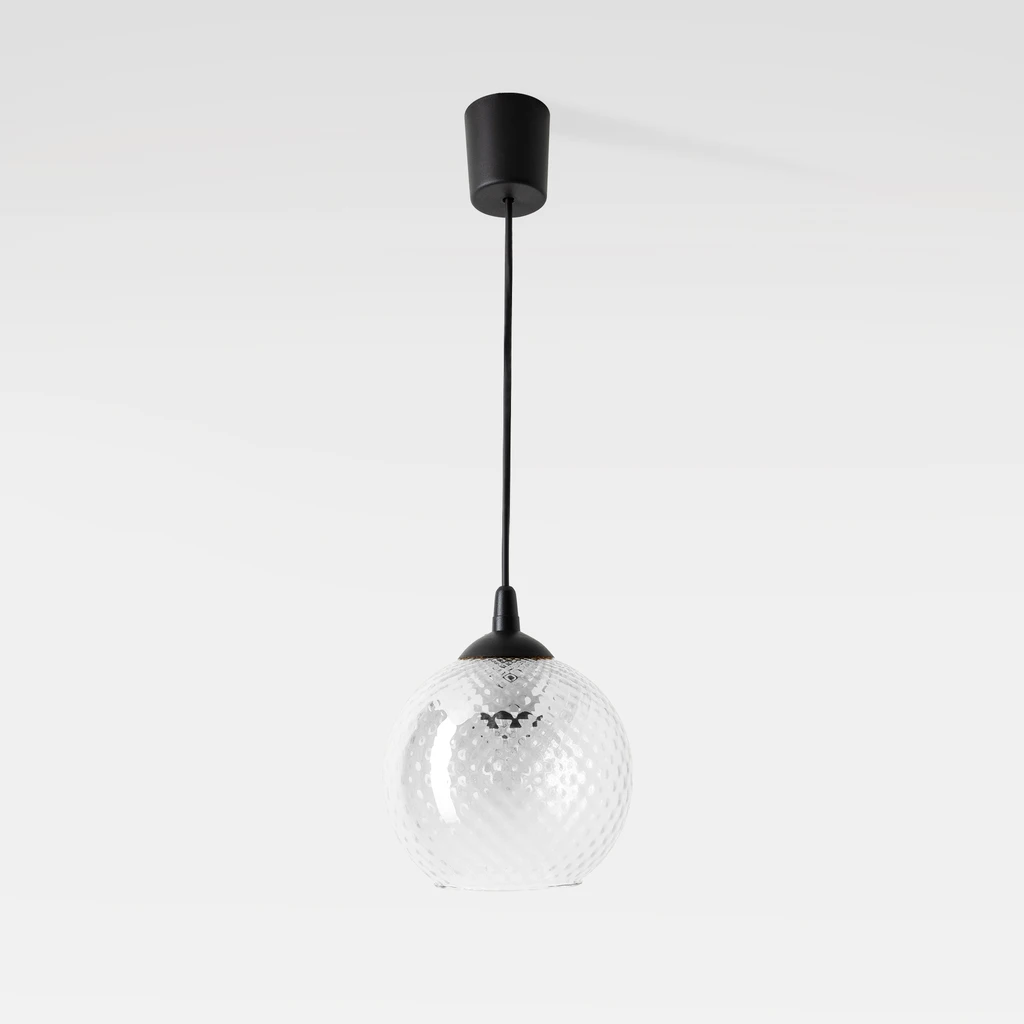 Lampa posiada oprawę dla 1 żarówki LED typu E27 o mocy maksymalnej 15W.