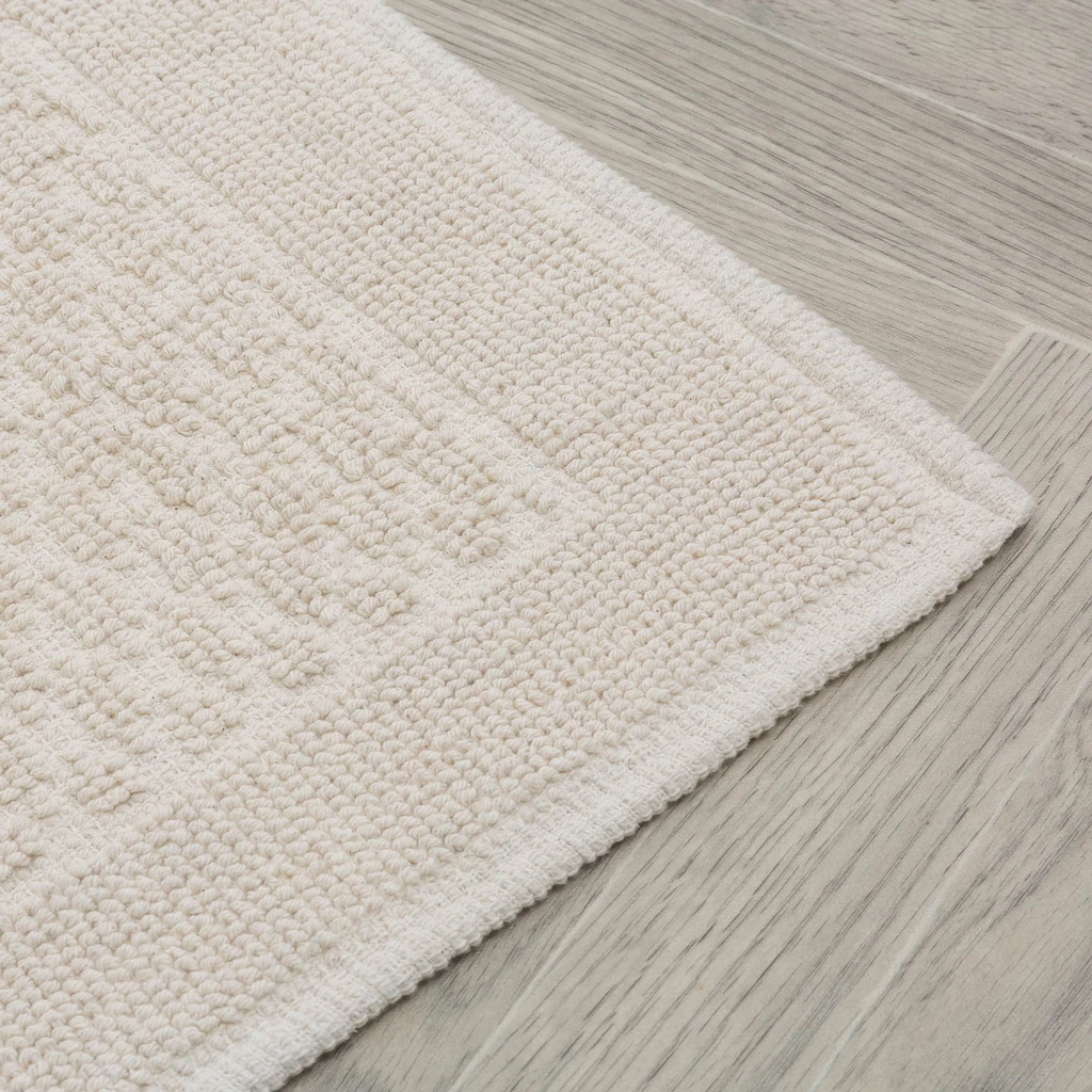 Krémový koberec OSLO do spálne 50x80 cm