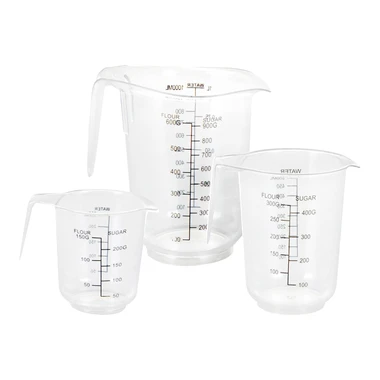 Sada 3 džbánov s odmerkou