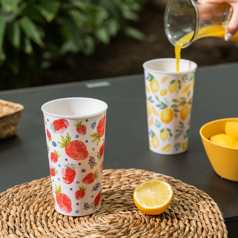 Súprava 2 plastových pohárov 650 ml