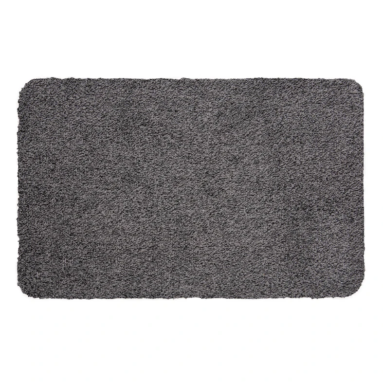 Šedá rohožka s podkladom z TPR 60x90 cm