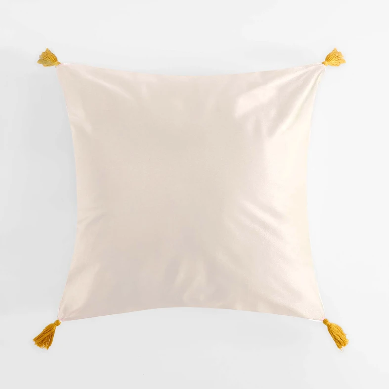 Dekoračná obliečka vyšívaná krémová FOLKY 45x45 cm