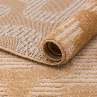 Koberec BRELA s geometrickým vzorom, oranžový 120x170 cm