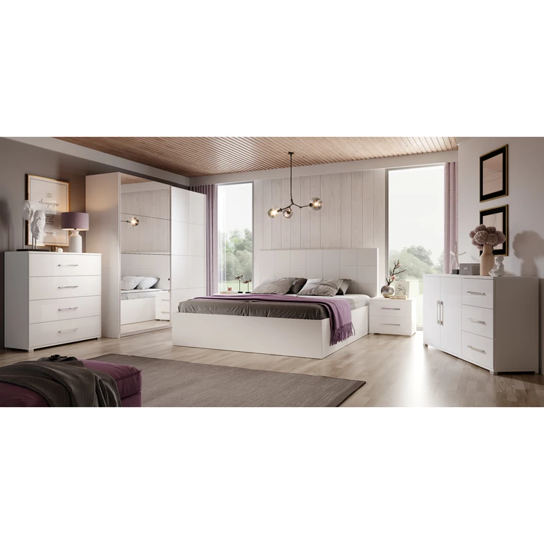 Nočný stolík BIANCO 2S