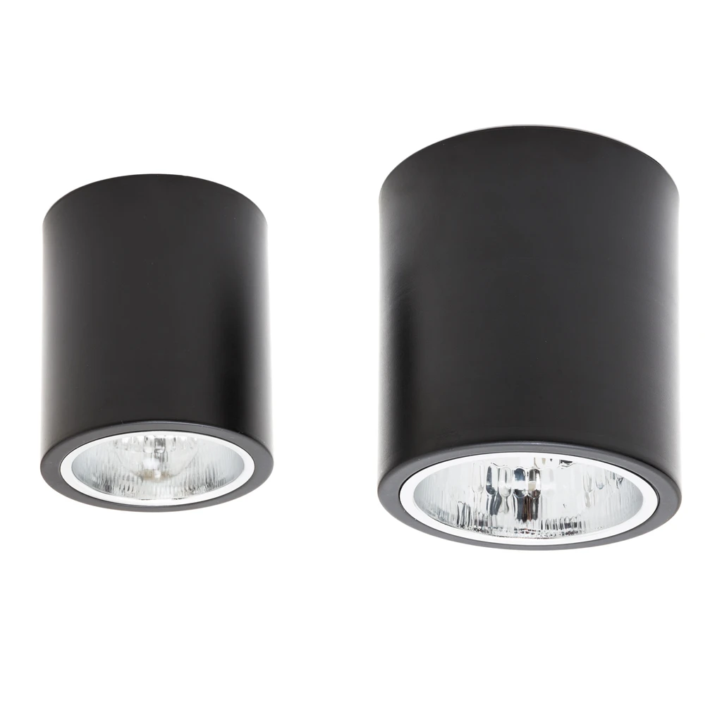 Reflektor 1-bodový čierny ROUND, priemer 13,3 cm