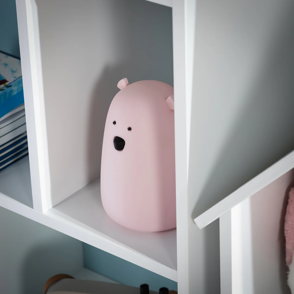 Knižnica v tvare domčeka FALIANO bielo-modrý