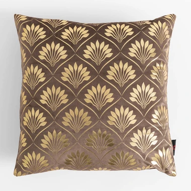 Dekoračná obliečka na vankúš v hnedej farbe DEKAR 45x45 cm