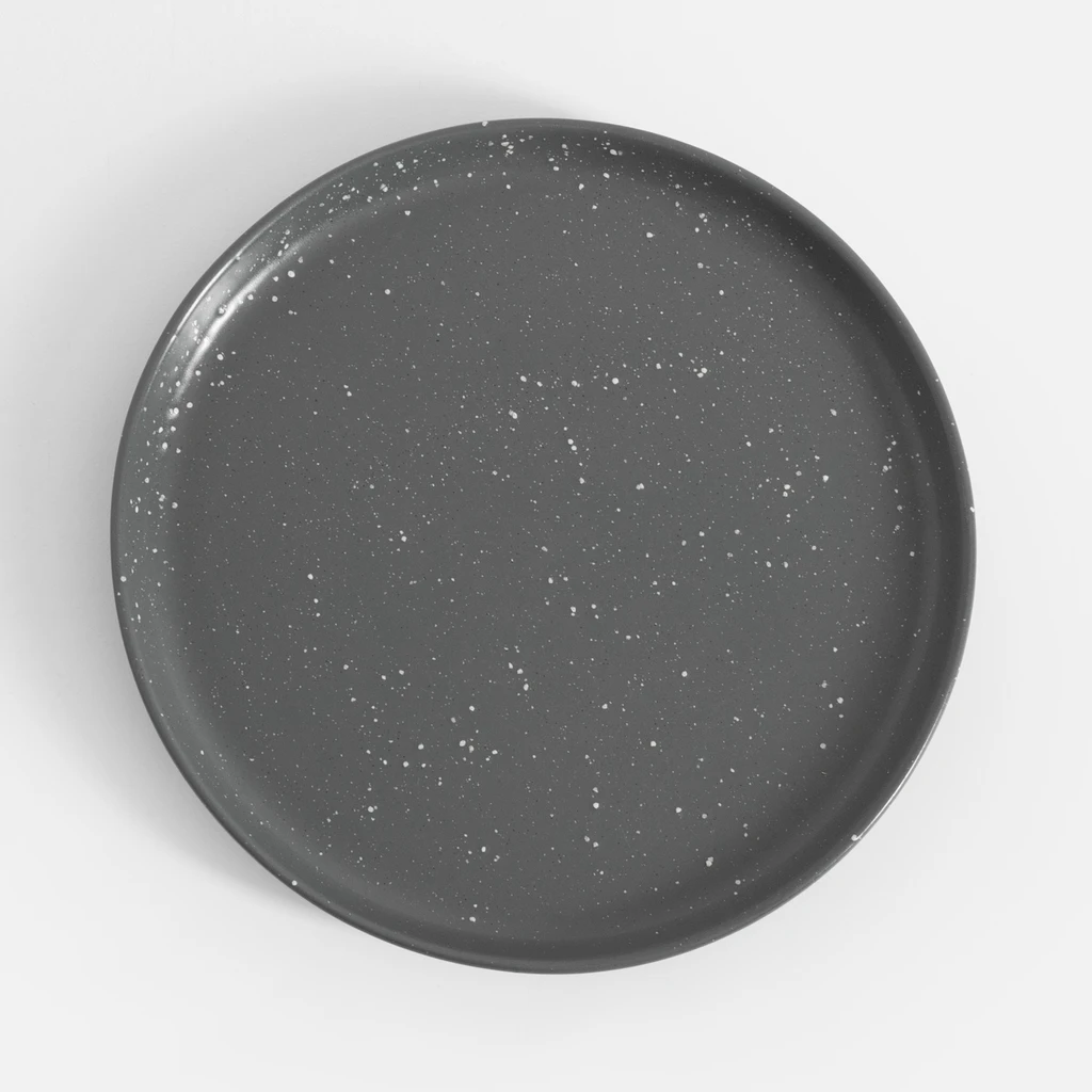 Ciemnoszary talerz z kamionki
