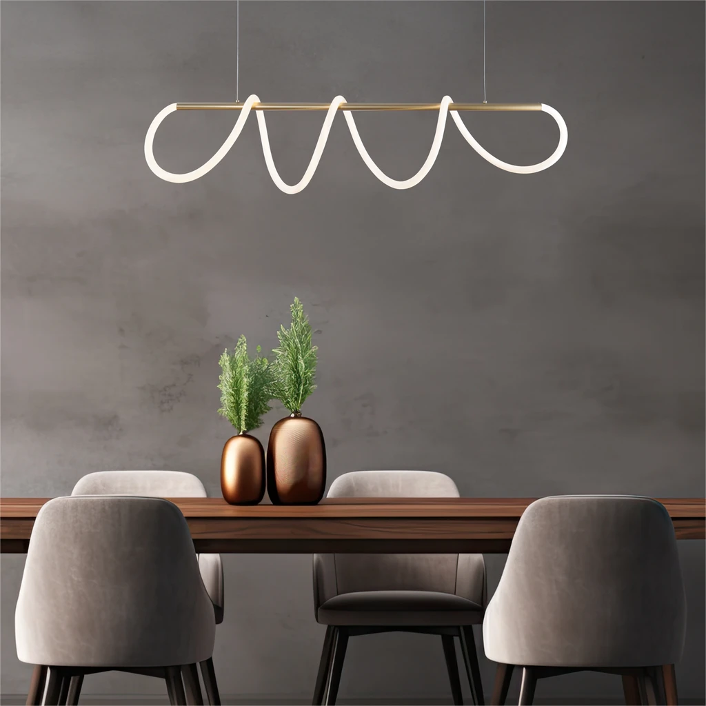 Design lampy BALBO pasuje do wnętrz opartych na nowoczesnej stylistyce i oszczędnej, minimalistycznej wymowie.