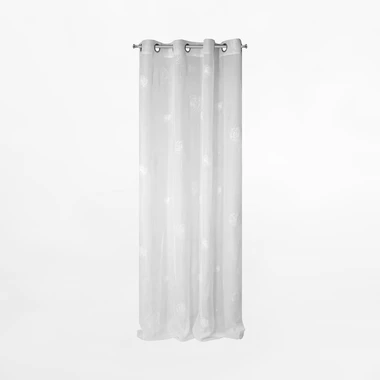 Záclona s priechodkami biela SABINE 140x250 cm