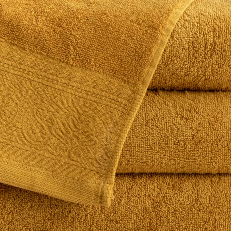 Bavlnený uterák horčicový MASSIMO 70 x 140 cm