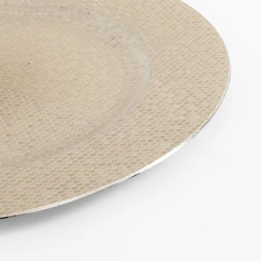 Dekoratívny tanier - podtanier strieborný 33 cm