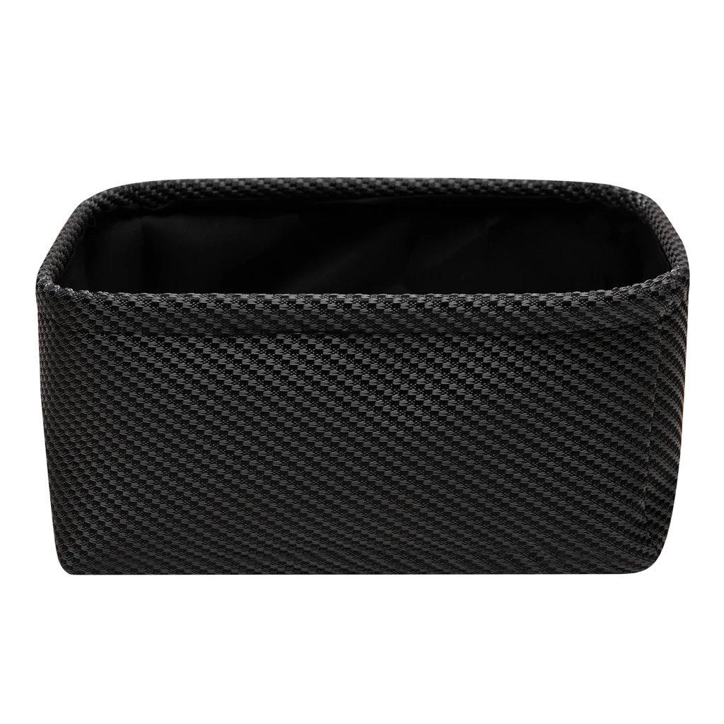 Čierny úložný košík 24 x 17 x 11 cm