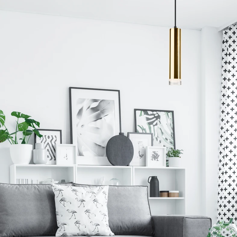 Luster na lanku tuba zlatá DIEGO I