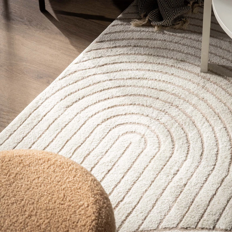 Moderný koberec RIMINI do predsiene, krémový 80x150 cm