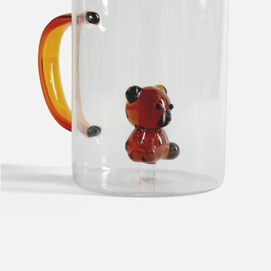 Sklenený hrnček MEDVEDÍK 430 ml