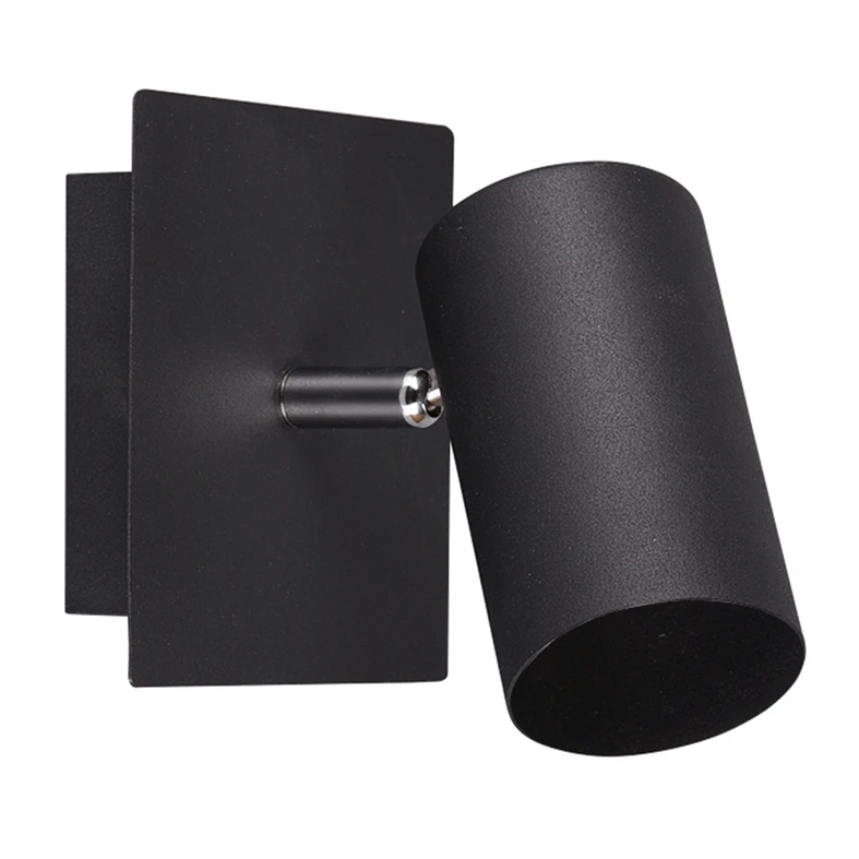 Reflektorové čierne nástenné svietidlo MARLEY