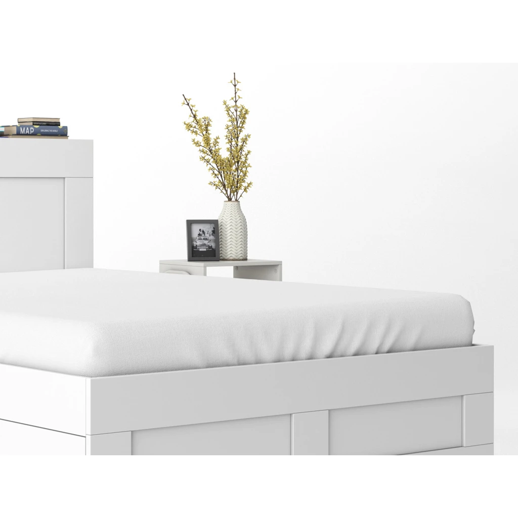 Bavlnené prestieradlo PURE s gumičkou, biele 220x200 cm