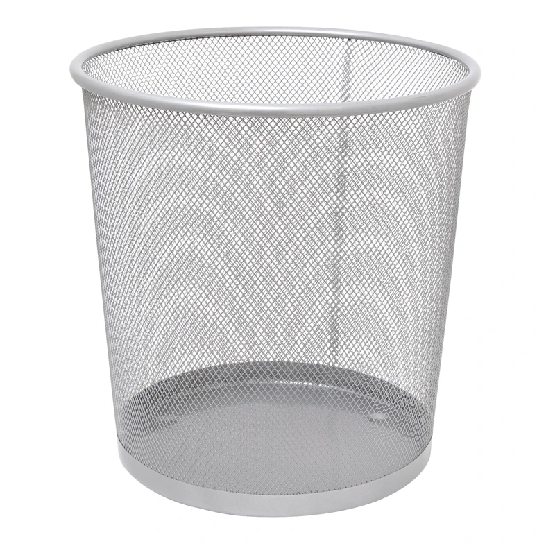 Kovová smetná nádoba strieborná 28 cm