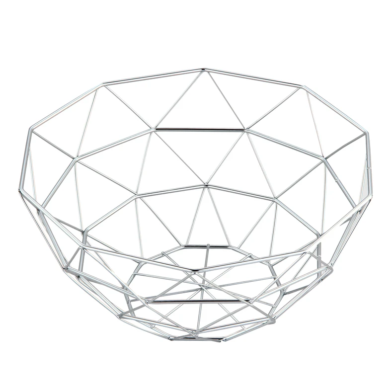 Dekoračný okrúhly kovový košík 31x17,5 cm