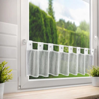 Záclona vitrážka biela SEVILLA 90x150 cm