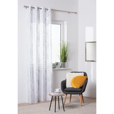 Záclona do obývačky biela VANUA 140 x 260 cm