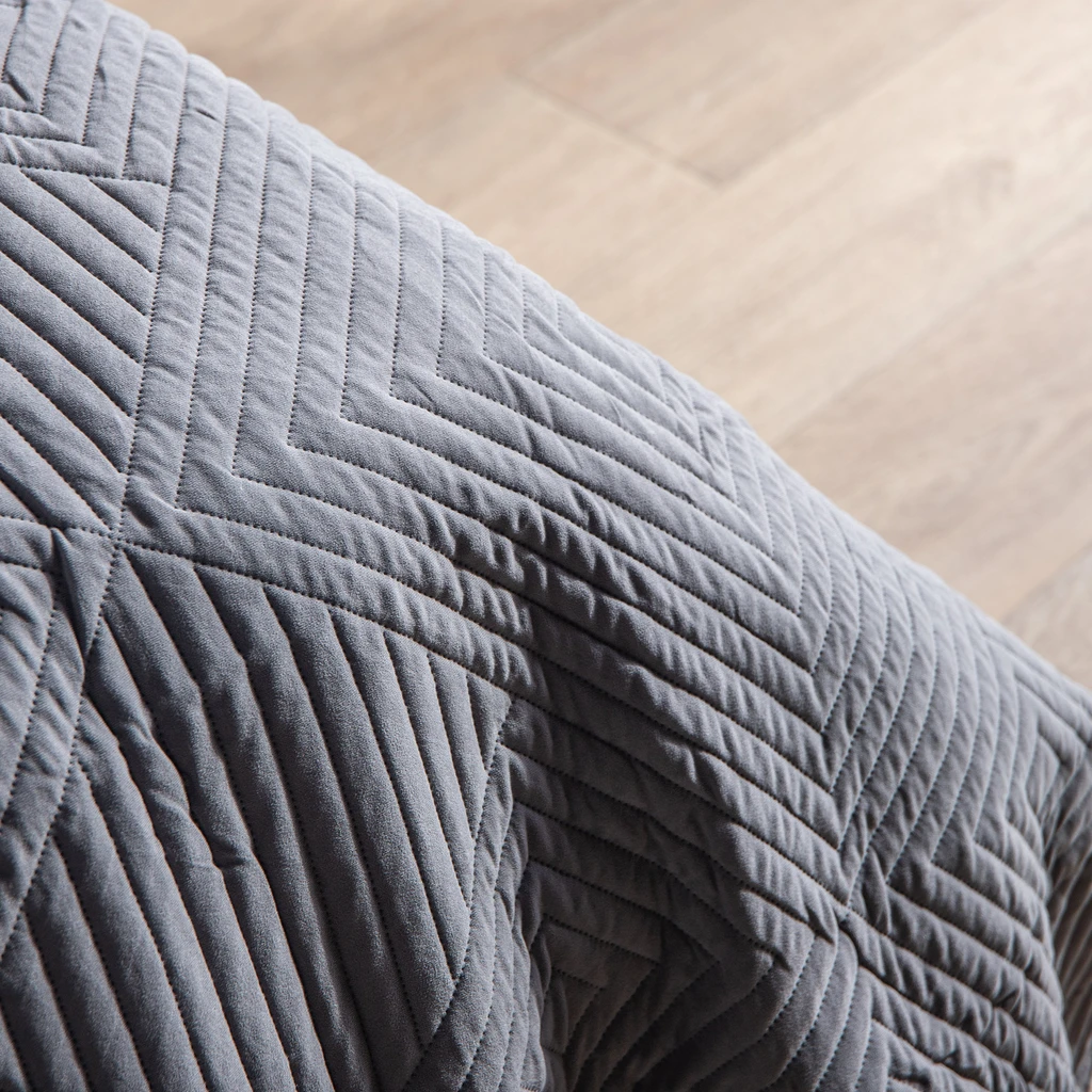 Prehoz na posteľ MATTO sivý 200x220 cm