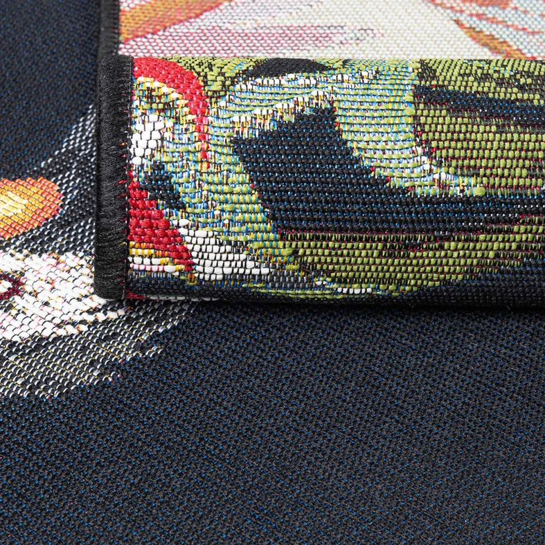 Prostokątny dywan wielokolorowy