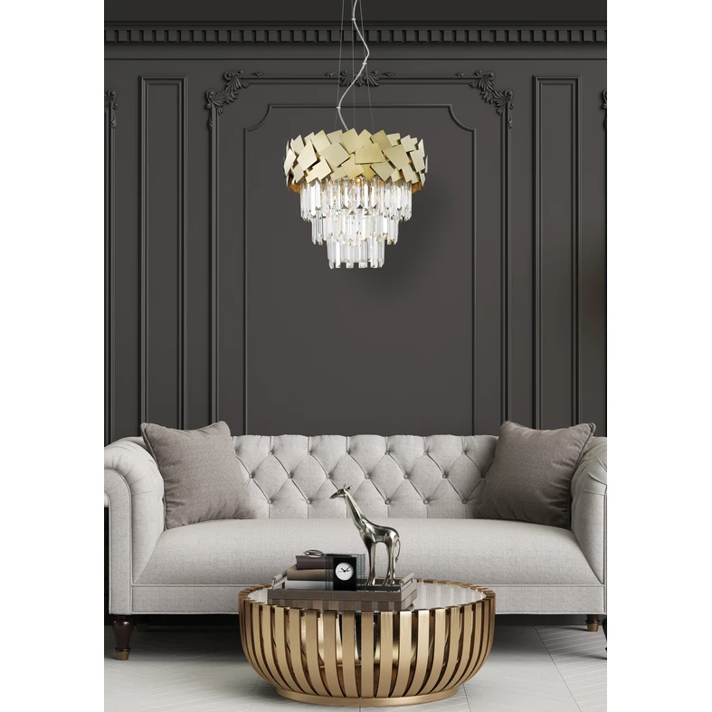 Zlatý luster QUASAR 41 cm