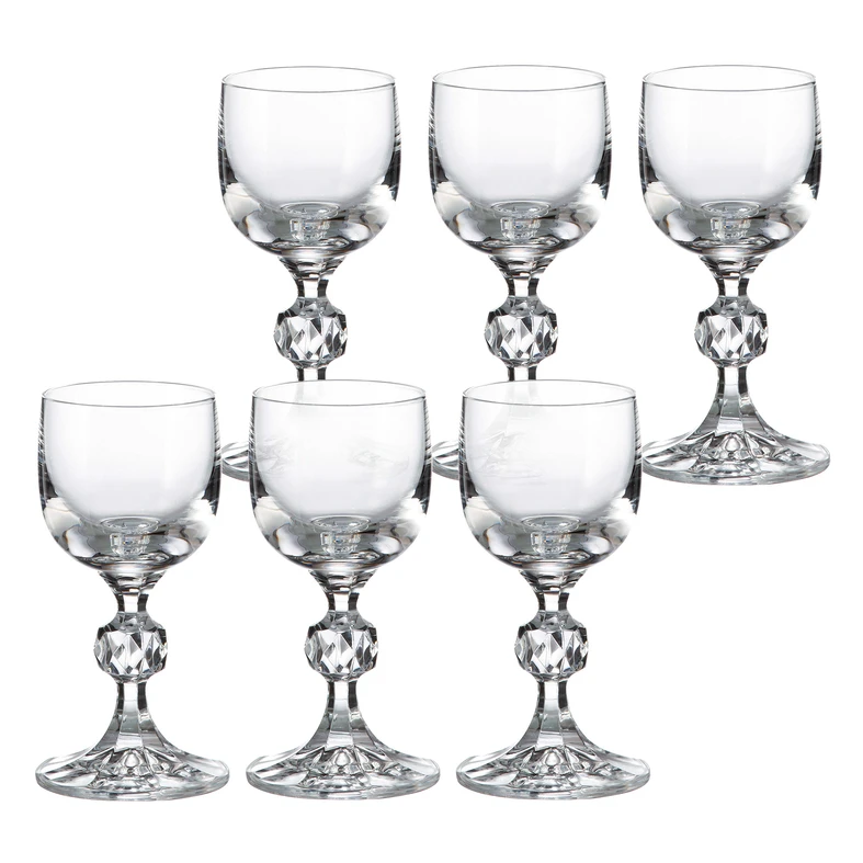 Sada 6 pohárov na likér STERNA