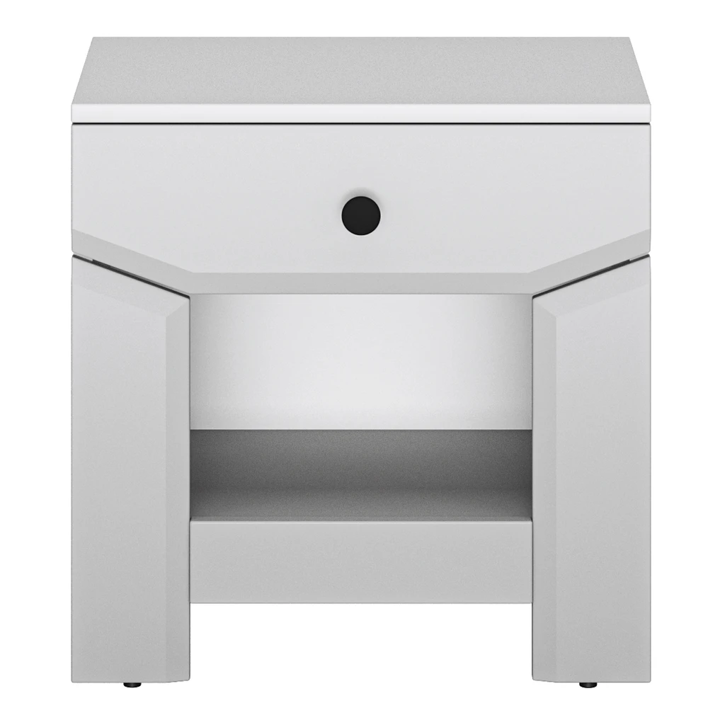 Nočný stolík biely TERNI 1S