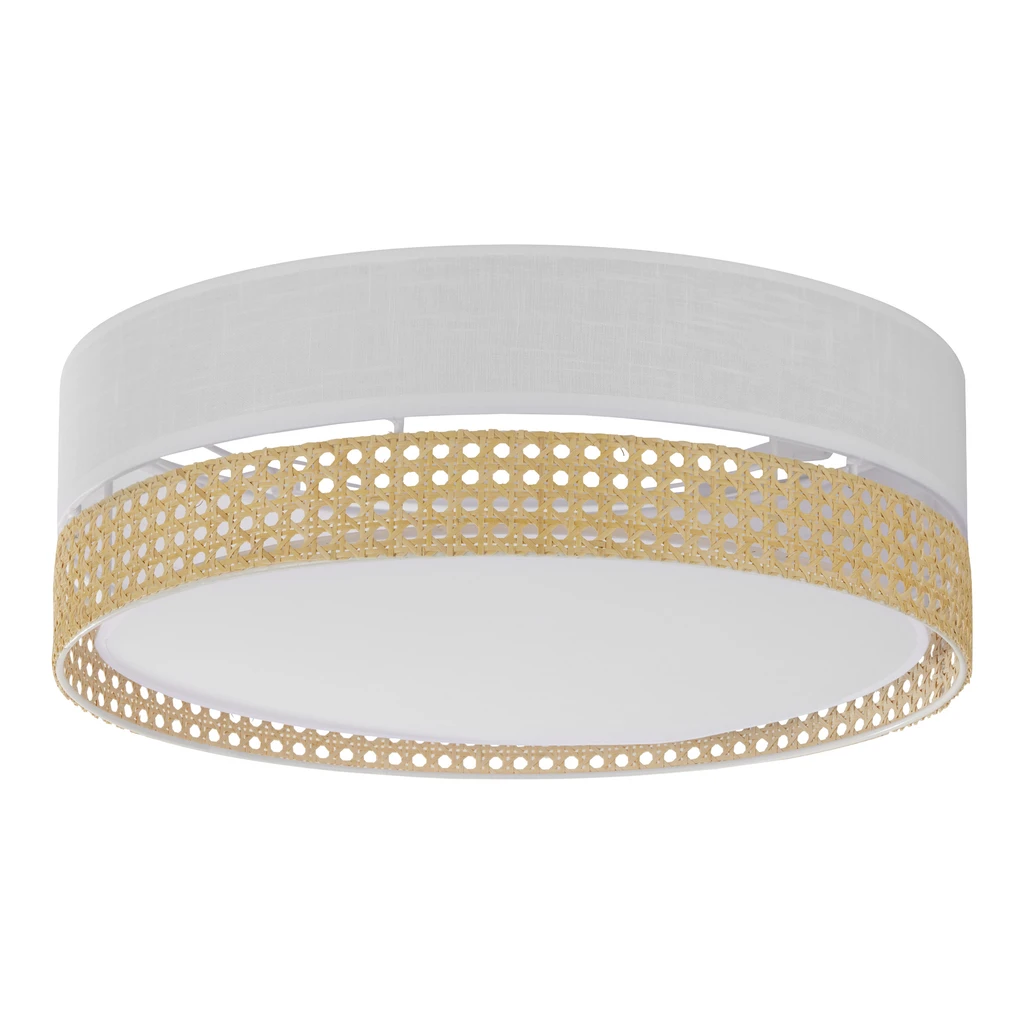 Stropné svietidlo ratanové biele PAGLIA 45 cm