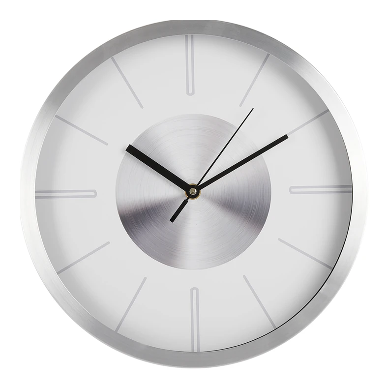 Okrúhle nástenné hodiny biele 30,5 cm