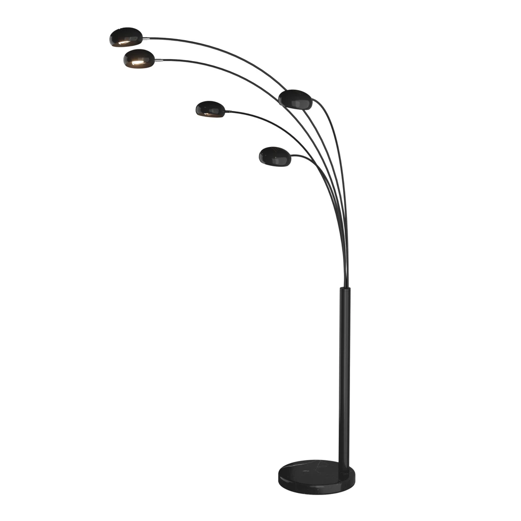 Moderné čierne stojace svietidlo ZODIAC