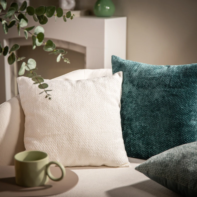 Dekoračná obliečka na vankúš krémová CARMON 45x45 cm