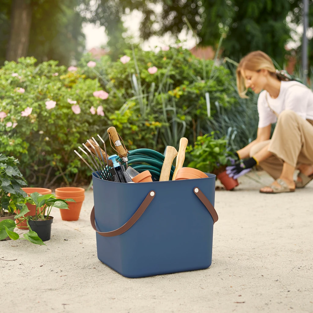 Nákupný kôš MULTIBAG tmavomodrý 40 l