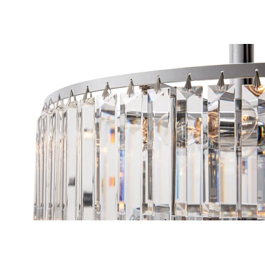 Stropné svietidlo AMEDEO 50 cm glamour chróm