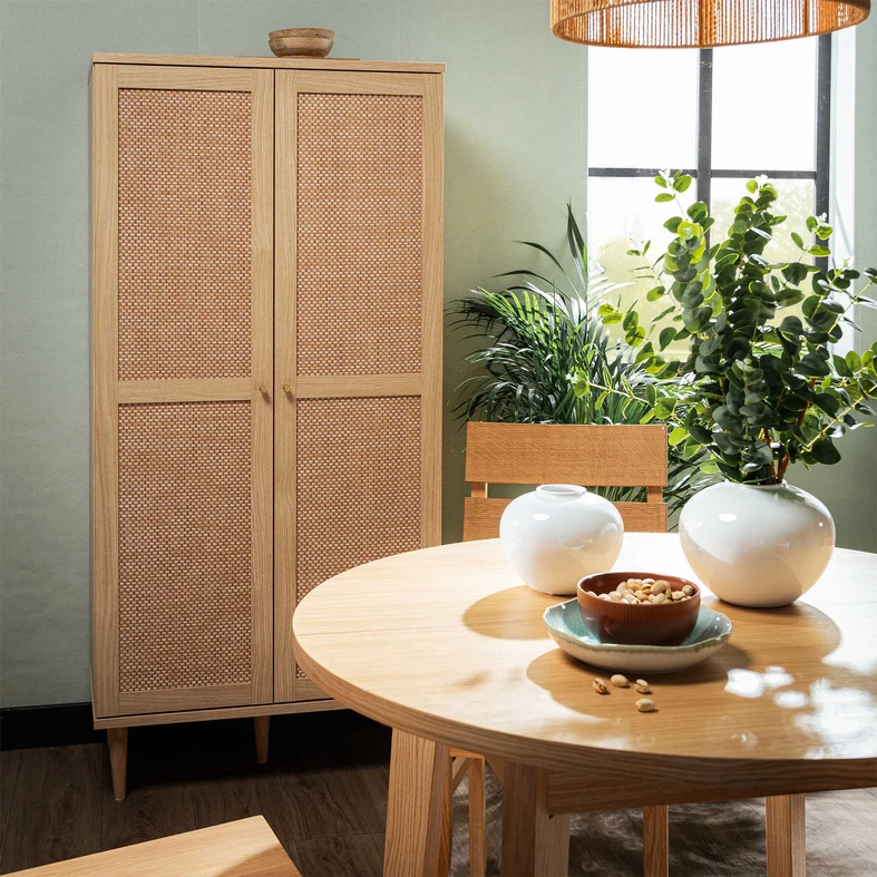 Okrúhla váza biela 14 cm