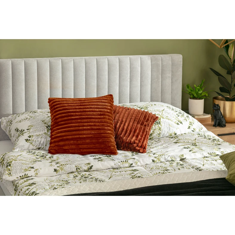 Dekoračný vankúš TILIA do obývačky, tehlový 50x50 cm