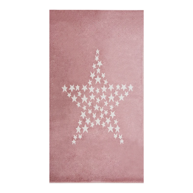 Ružový koberec KIDS HVIEZDA 80x150 cm