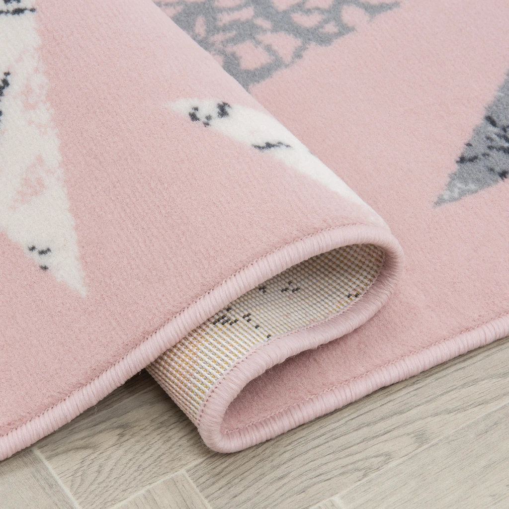 Ružový koberec HVIEZDY 120x170 cm