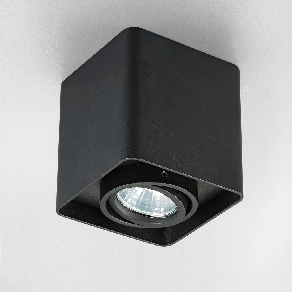 Čierne svietidlo QUADRY SL 1