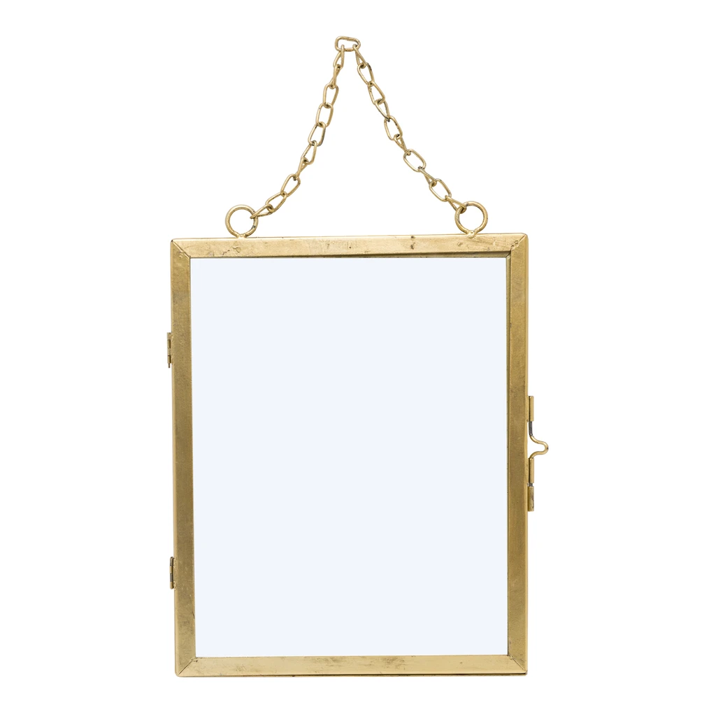 Skladací zlatý fotorámik 16 x 21 cm